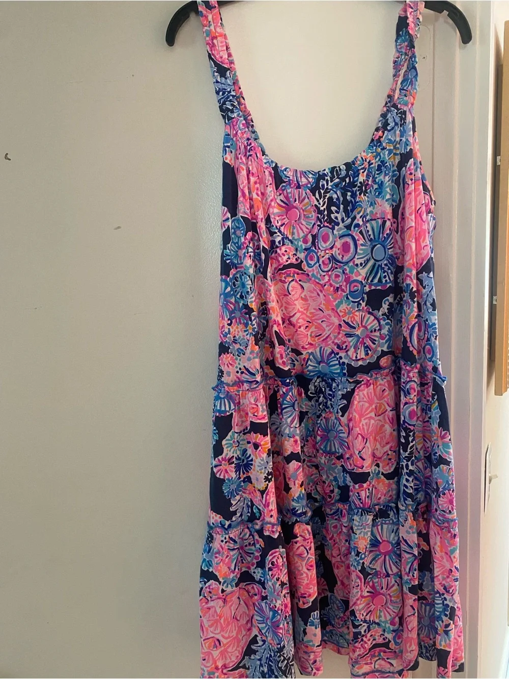 Lilly Pulitzer Pink, Navy & Blue Floral Sundress - Picture 12 of 12